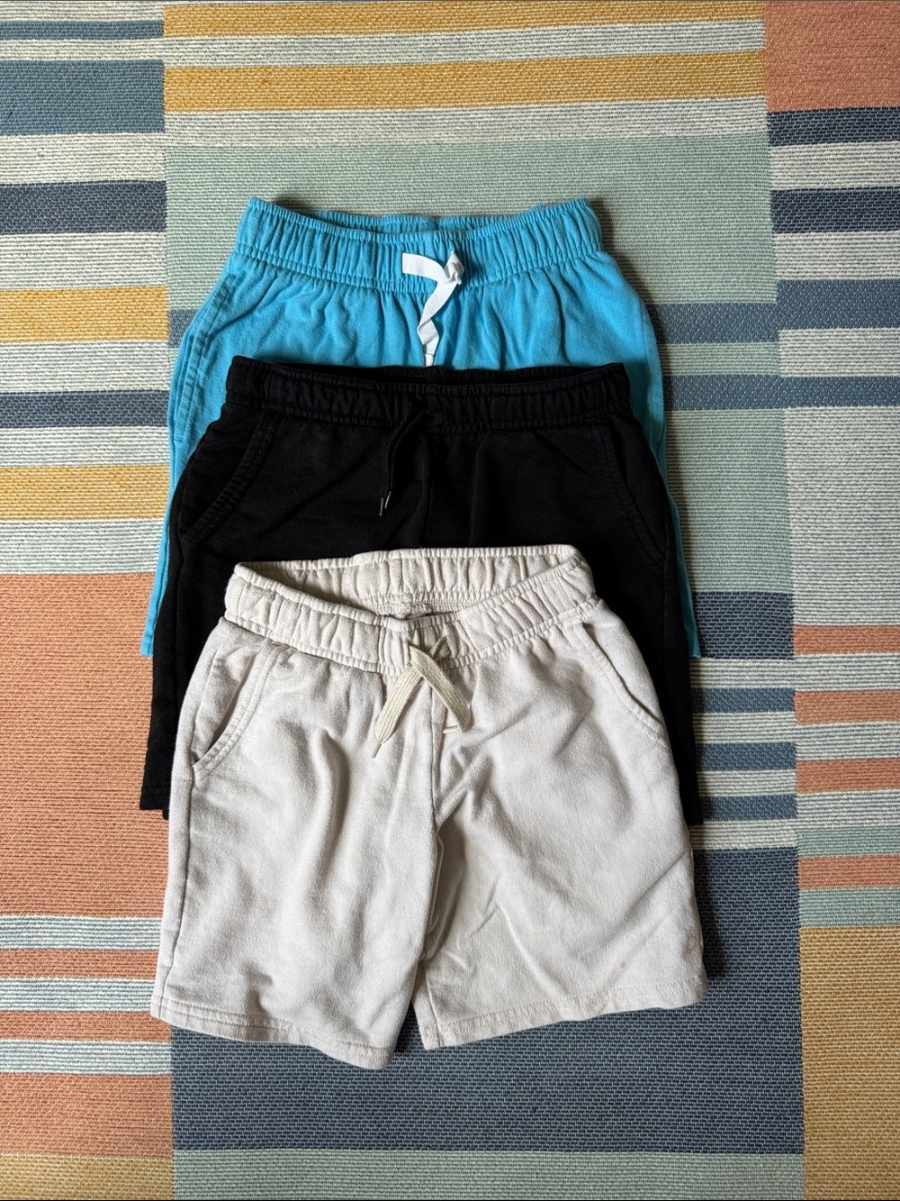 Cat & Jack Kids Pull-On Shorts - Blue, Black, Cream